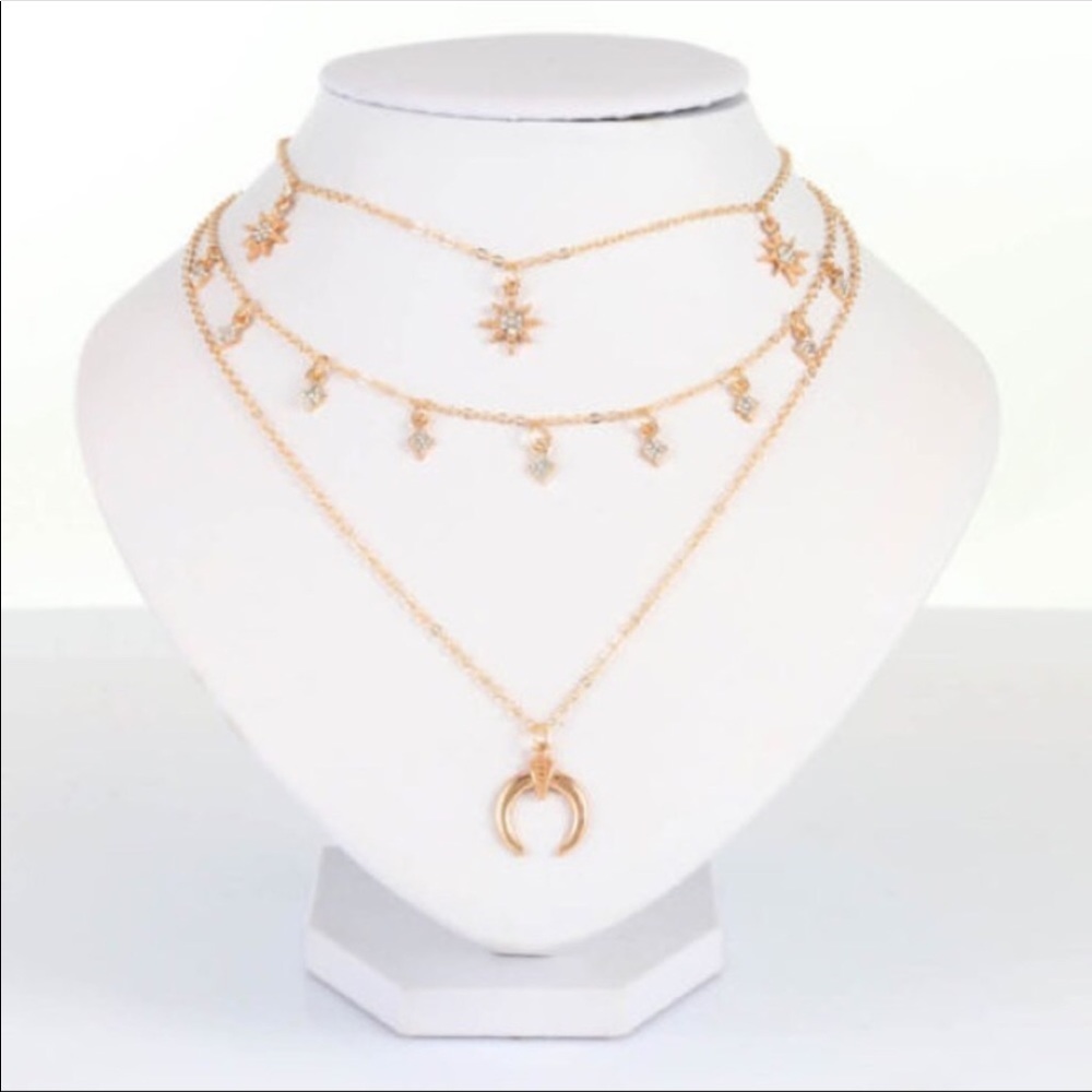 🔴✨Three Layer Necklace ✨ - Picture 2 of 3